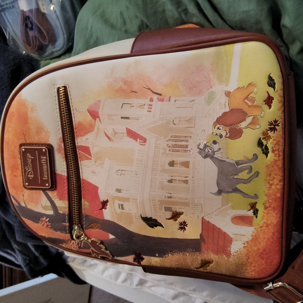 Loungefly lady and the tramp fall mini backpack - Paint flaking off front